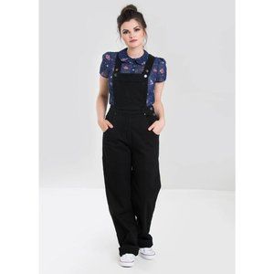Hell Bunny Elly May Denim Dungaree Overalls